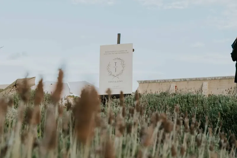 A2 wedding signs