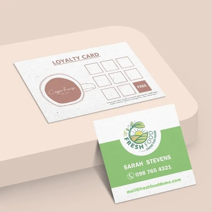 Recycled mini cards
